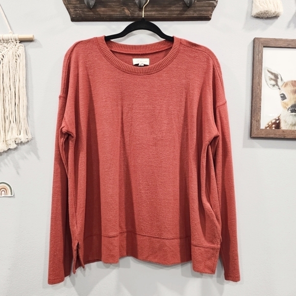 Lucky Brand Sweater Sz.M Rust - Picture 6 of 6